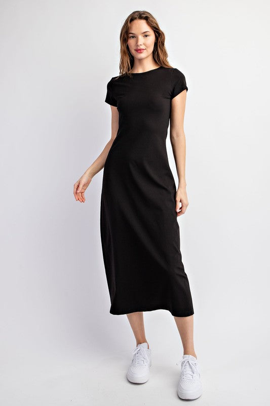 BASIC T-SHIRT MIDI DRESS